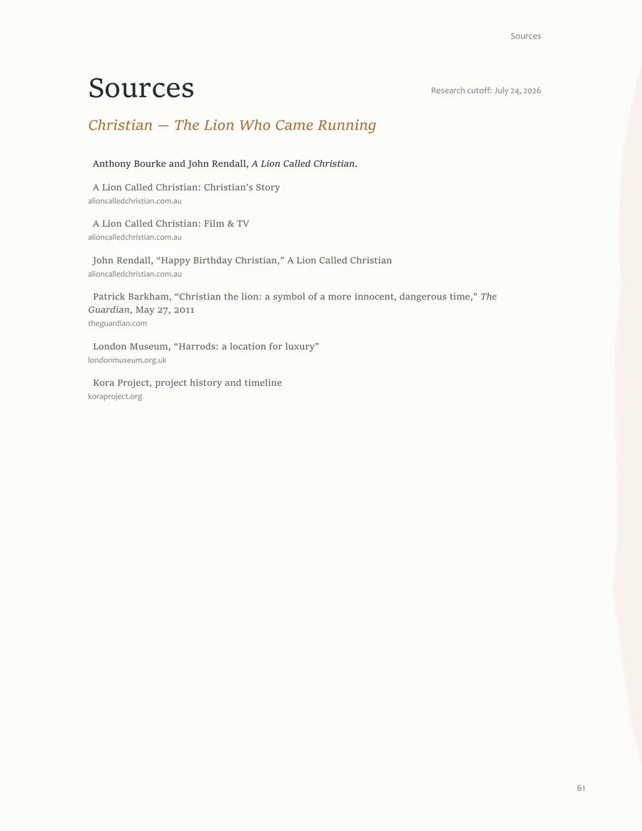 A real page from the linked sources section